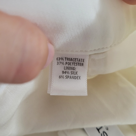 St. John collection Emma white pleated trousers pants 8 - Picture 4 of 6